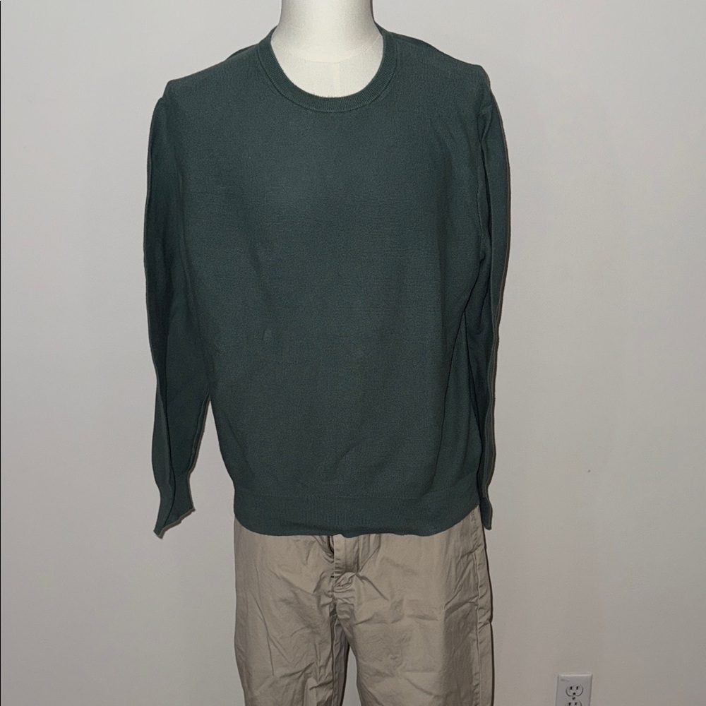 J. Crew Men's Dark Green Crewneck Sweater